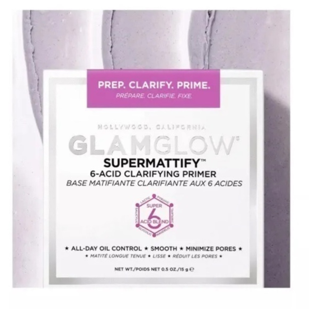 NEW GLAMGLOW SUPERMATTIFY Clarifying Oil-Control Face Primer Full Size $42